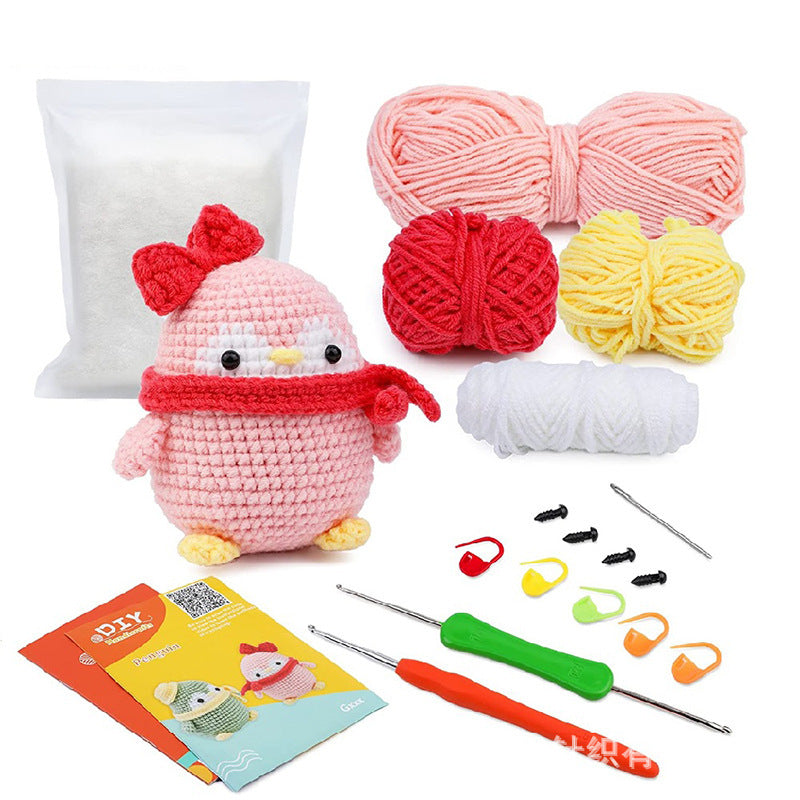 Crochet Material Package – Handmade Doll DIY Knitted Crochet Kit 🧶🐾