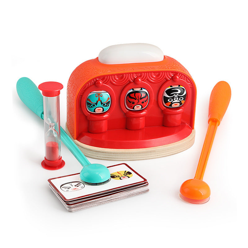 Arts And More Find Picture Game arts and crafts kit with colorful character pegs, cards, spoons, and timer