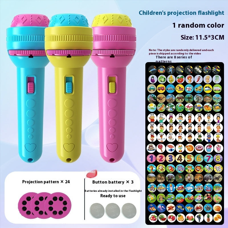 Colorful Kids DIY Kits with Flashlight Luminous Toy Projector for fun nighttime activities