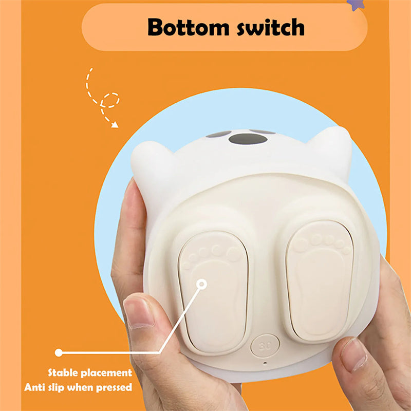 Ghost Night Light Lamp with bottom switch for easy operation and stable placement