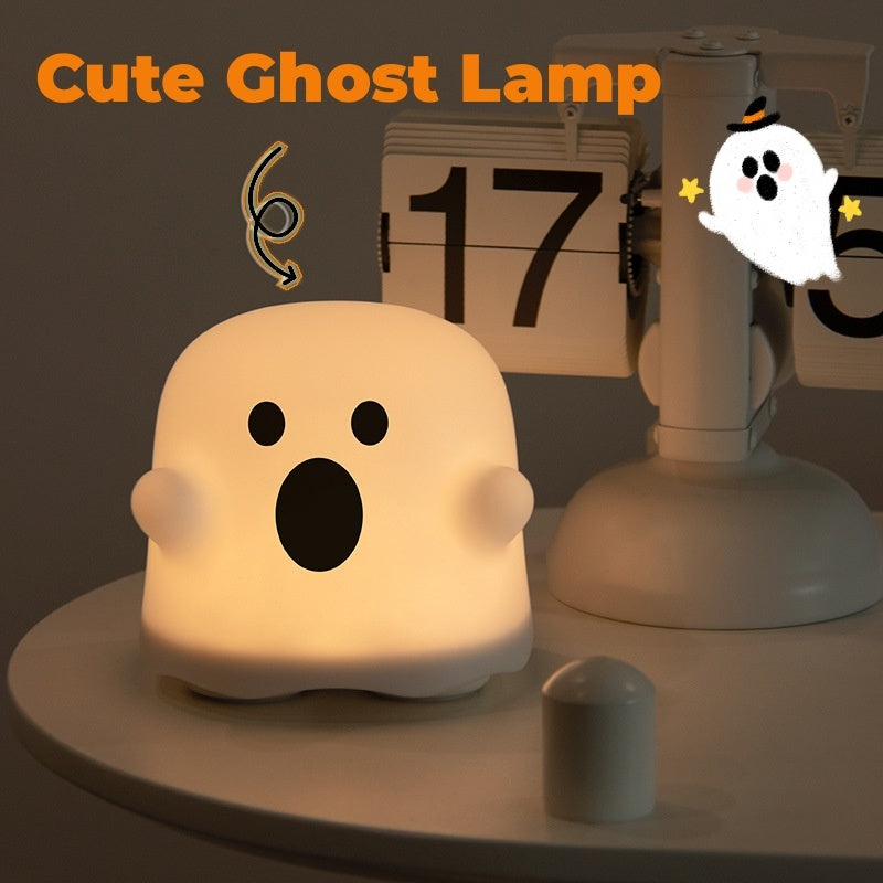 Cute Ghost Night Light Lamp with a soft glow, perfect for adding a whimsical touch to any room