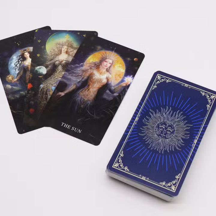 Goddess Arcana Tarot Cards featuring beautiful illustrated designs for spiritual readings