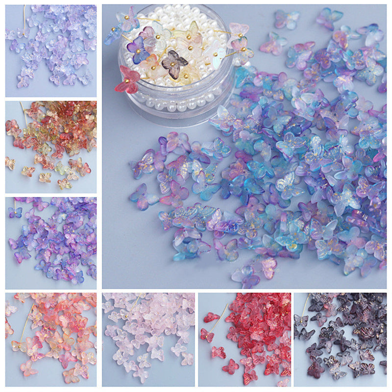 Colorful butterfly shaped hairpin materials for crafts from Arts And More in various pastel and vibrant shades
