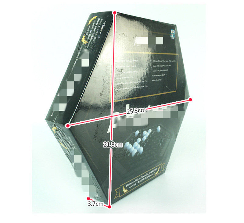 Arts And More Hercules Puzzle arts and crafts kit box showing dimensions 25.5 cm by 21.8 cm by 3.7 cm