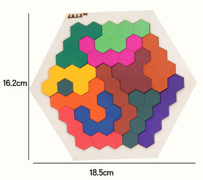 Kids DIY Kit featuring colorful hexagon building blocks for creative play and learning