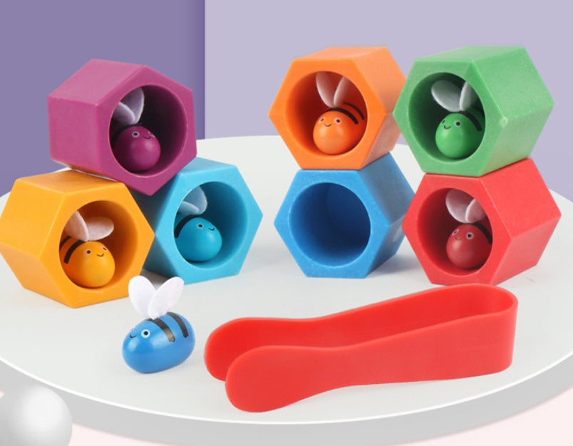 Kids DIY Kits featuring colorful Hive Board Games with bee figurines and flexible rubber bands