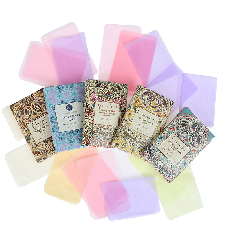 Arts And More Instant Paper Soap with assorted colorful sheets in multiple fragrances
