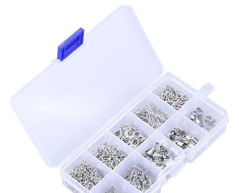 Jewelry Making Starter Kit in a clear organizer with assorted craft supplies for creating beautiful jewelry