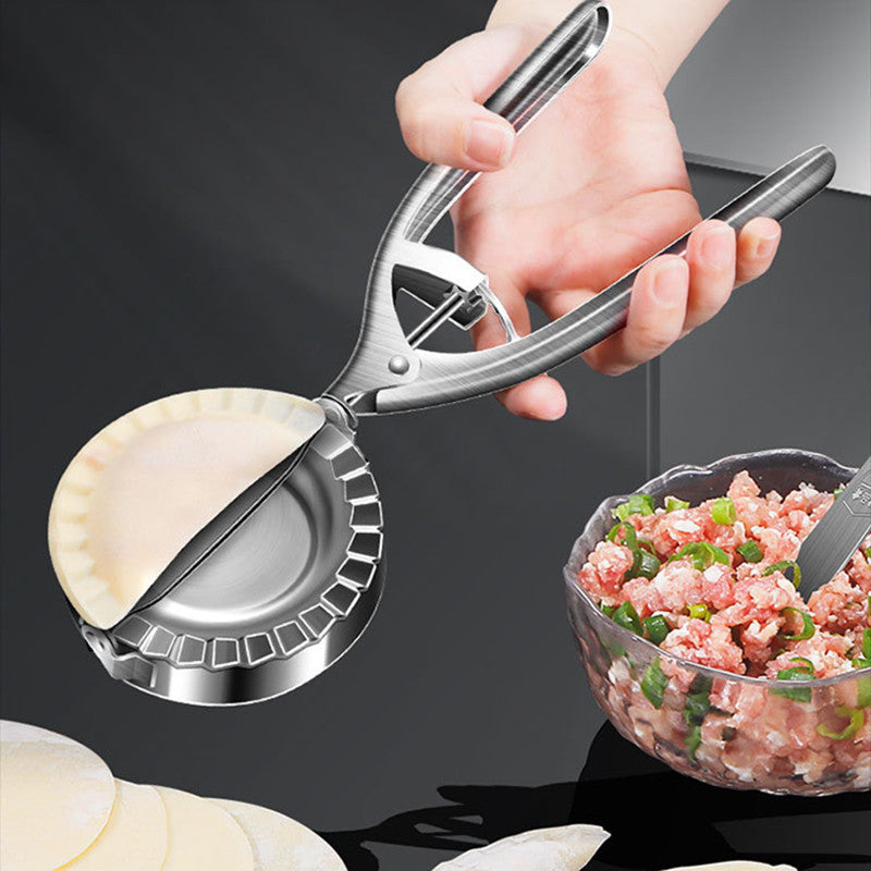 Arts And More Kitchen Dumpling Mold for Effortless Dumpling Making with Filling and Dough