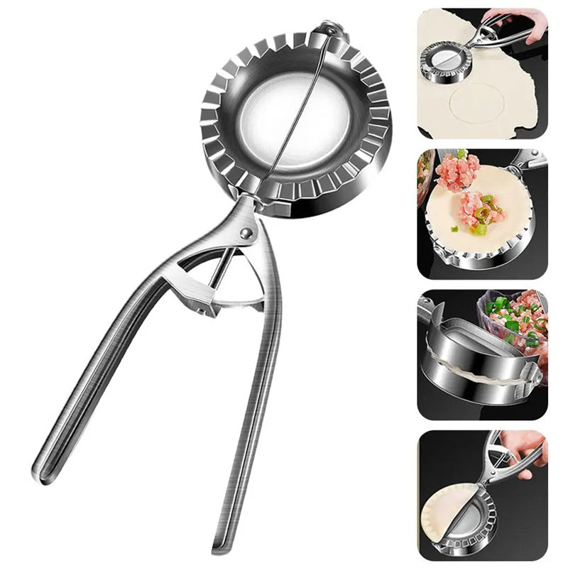 Arts And More Kitchen Dumpling Mold for Easy and Quick Dumpling Making with Stainless Steel Design
