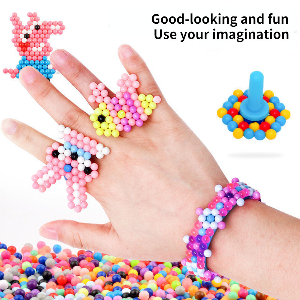 Magic Beads Handmade Toy Set with colorful beads for creative kids' DIY projects and imaginative play