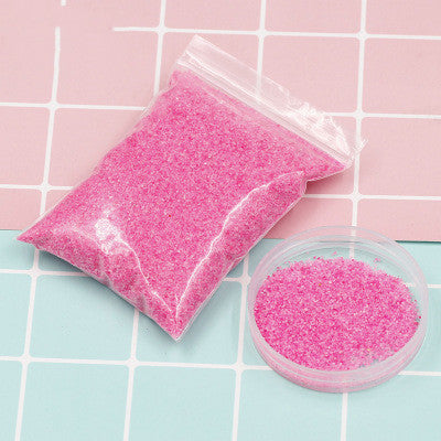 Arts And More Kids DIY Kits Magic Sand in pink color in resealable bag and clear container