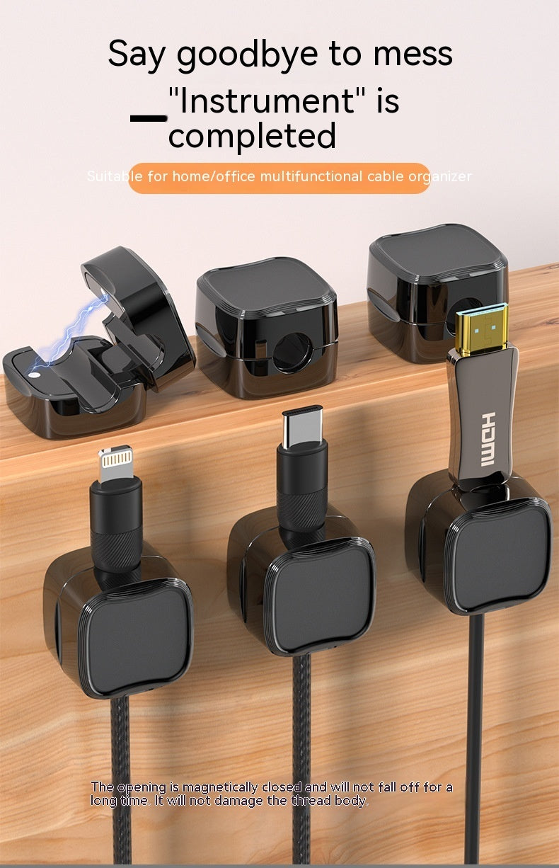 Arts And More Magnetic Cable Clips for organizing and securing various types of cables at home or office