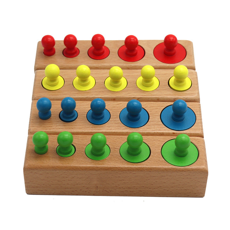 Montessori Building Blocks DIY Kit for Kids with Colorful Stacking Pieces to Enhance Motor Skills