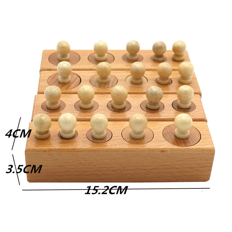Montessori Building Blocks DIY Kit for Kids with multiple wooden pieces for creative play and learning