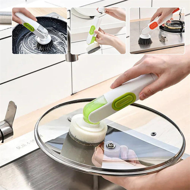Arts And More Multi-Functional Cleaning Brush for Effortless Kitchen Cleaning and Scrubbing