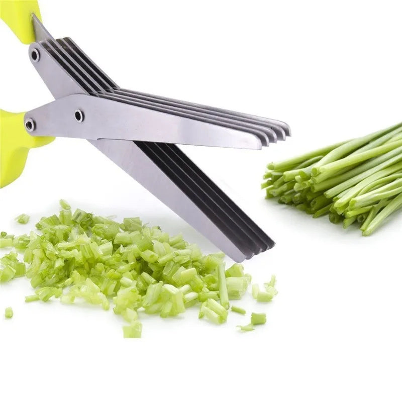 Arts And More Multi-functional Scissors with multiple blades for quick chopping of herbs and vegetables
