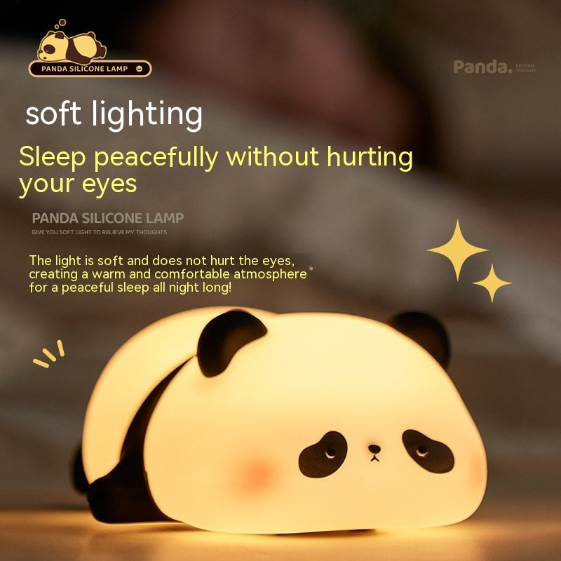 Panda Night Light Silicone Lamp with Soft Lighting for a Peaceful Sleep Environment