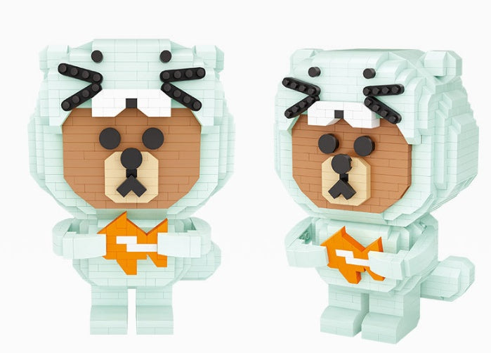 Kids' DIY Kits featuring Particle Building Blocks to create fun animal characters for creative play