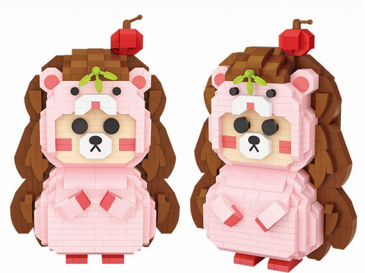 Kids DIY Kits featuring cute characters made from Particle Building Blocks for creative play