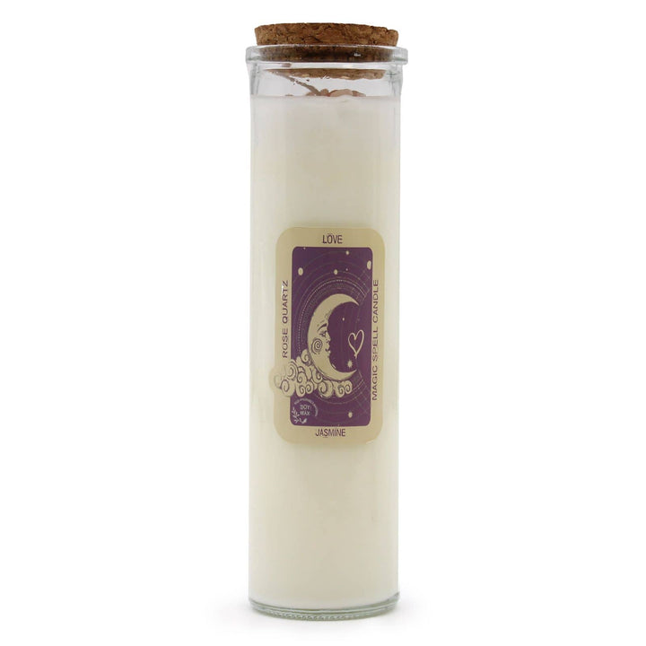 Premium Tarot Ritual Set with love candle, jasmine scent, and healing crystal