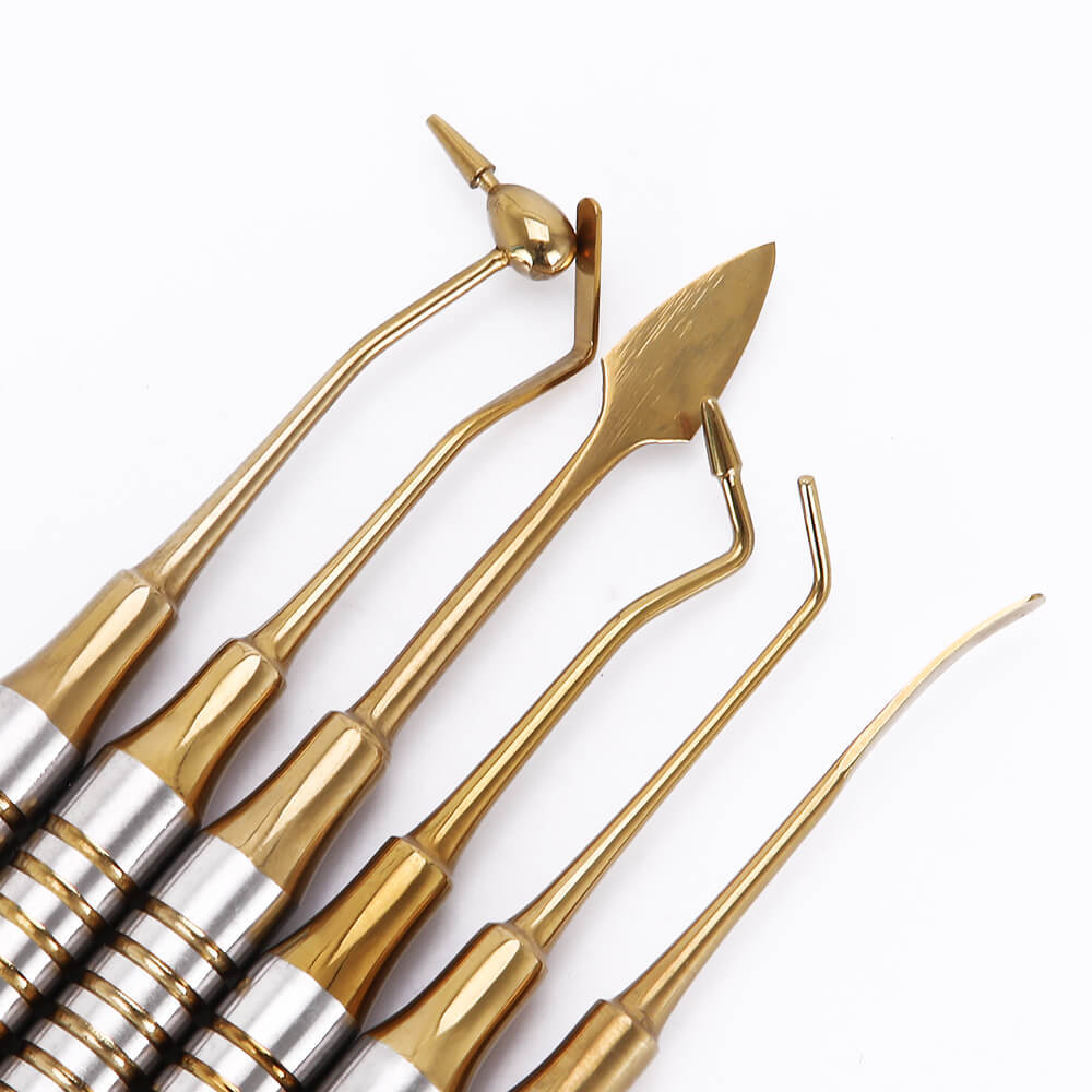 Set of metal tools for crafting with resin filler for detailed art and repair projects