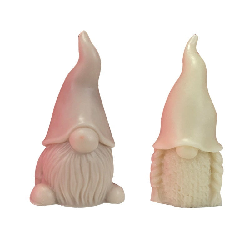 Santa Claus Candle Silicone Mold for creating festive holiday candles in detailed gnome shape