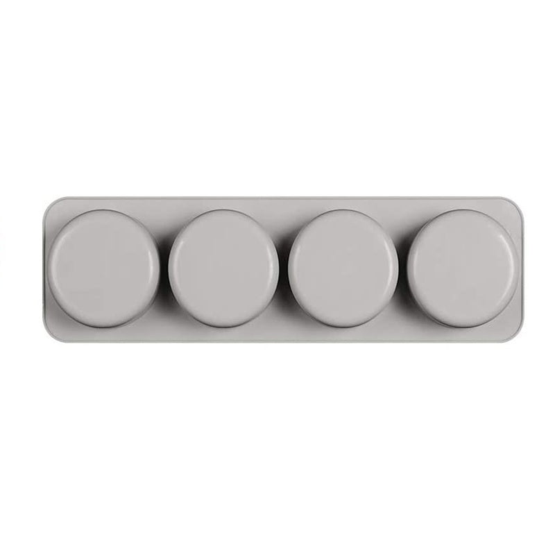 Silicone Soap Mold with Four Round Cavities for Easy Soap Making Projects