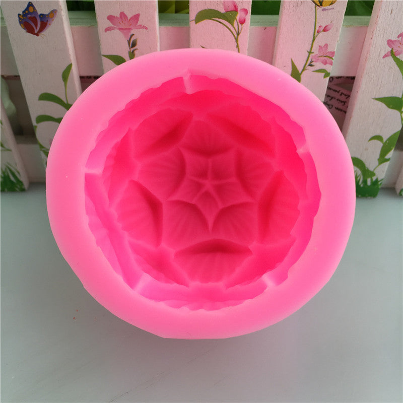 Pink silicone Soap Mold with intricate floral design for crafting by Arts And More