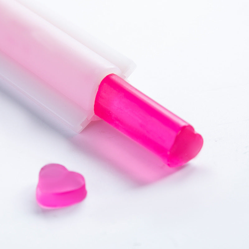 Pink heart-shaped soap made using a Soap Silicone Mold from Arts And More