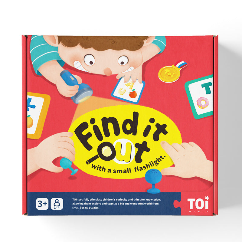 Find It Table Game arts and crafts kit for children with flashlight and puzzle pieces