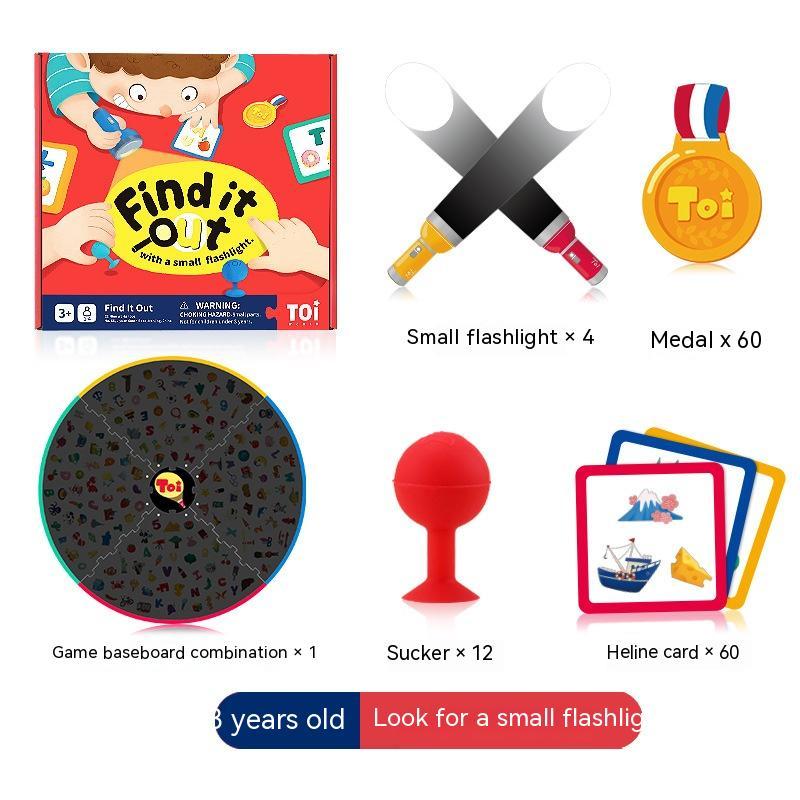 Arts And More Kids DIY Kits Look For It Game with flashlights medals game baseboard suckers and helpline cards