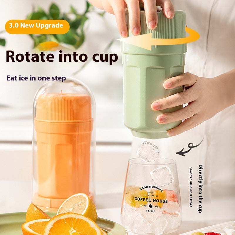 Twisting Ice Cup for easy ice removal and serving, perfect for summer drinks and cocktails
