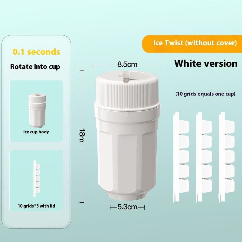 Twisting Ice Cup by Arts And More with easy rotation design for instant ice preparation