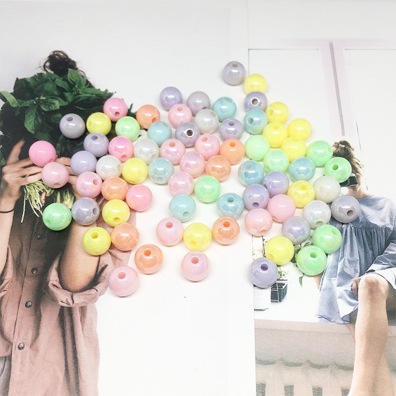 Colorful pastel Acrylic Round Beads from Arts And More for craft projects and jewelry making