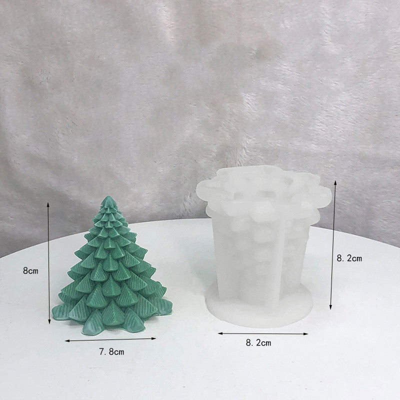 Candle Silicone DIY Mold for Crafting Unique Candles in Tree Shape and Flower Design