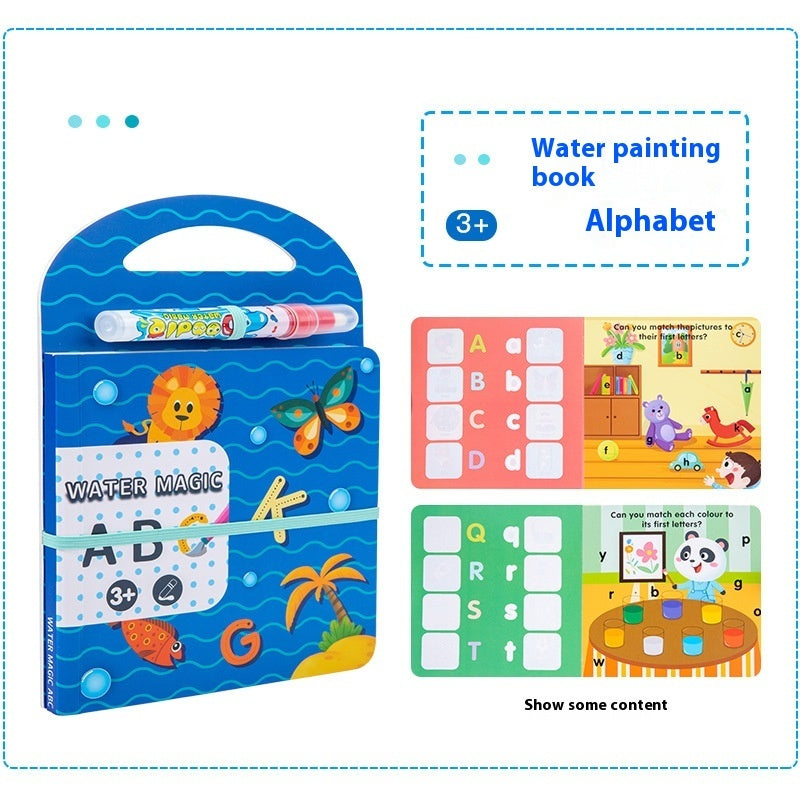 Arts And More Kids’ DIY Kits Water-Based Picture Book Alphabet with Water Painting and Magic Pen