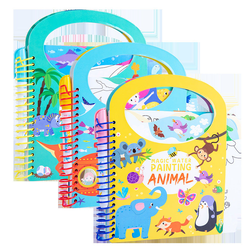 Arts And More Kids DIY Kits featuring Water-Based Picture Book with animal painting and vibrant colors