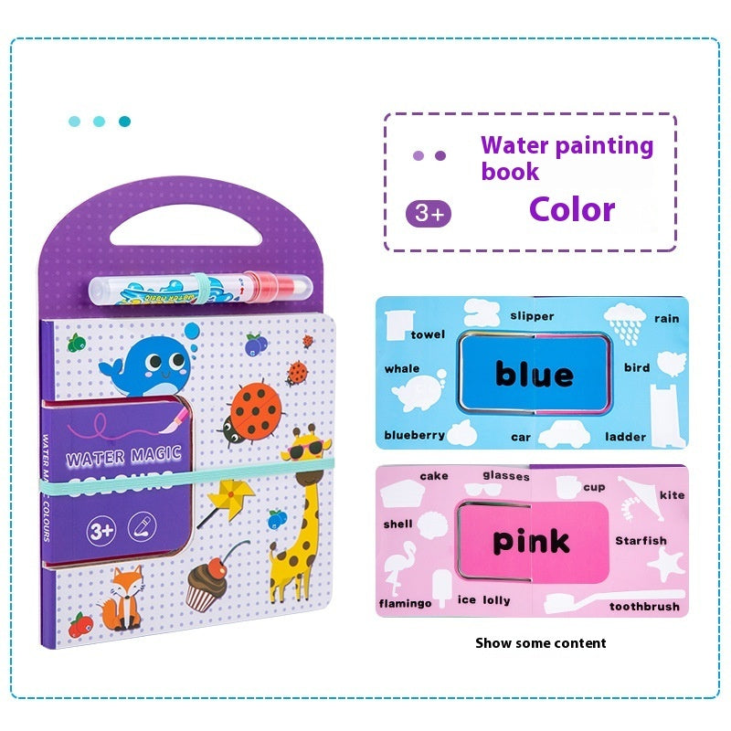 Arts And More kids DIY Water-Based Picture Book with water magic pen and colorful animal illustrations